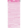 Doodlebug - Alphabet Soup Puffy Alpha Stickers - Bubblegum