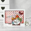Creative Expressions Woodware  - Clear Stamp Set - Mini Heart Background