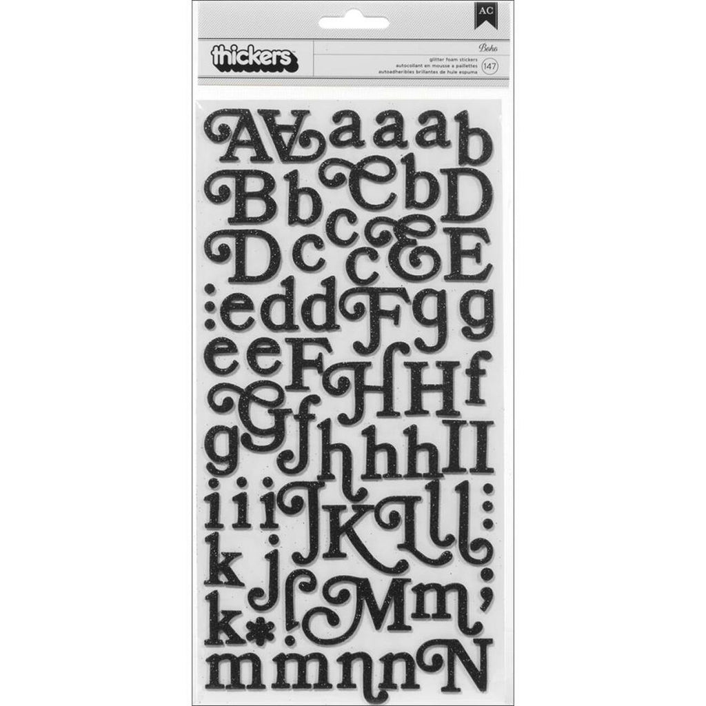 Thickers Alpha & Phrase Stickers