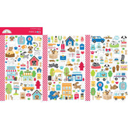 Doodlebug - Doggone Cute Mini Icon Cardstock Stickers 3/Pkg