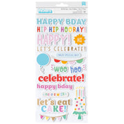 Pebbles All The Cake Thickers Stickers 48/Pkg - All the Cake