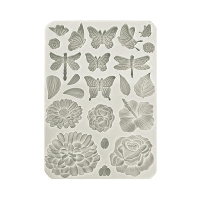 Stamperia - Silicone Mold A5 - Secret Diary  Butterflies & Flowers