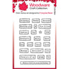 Creative Expressions Woodware  - Clear Stamp Set - Birthday Tape Words