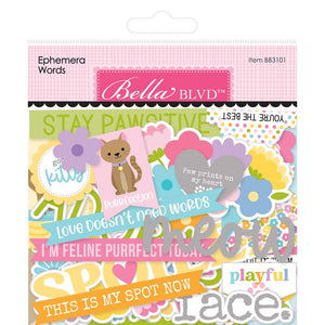 Bella Blvd - Meow Ephemera Words 79/Pkg
