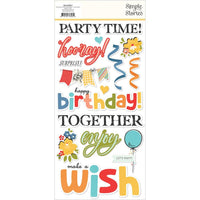 Simple Stories - Say Cheese Classic Pooh Birthday Foam Stickers 33/Pkg