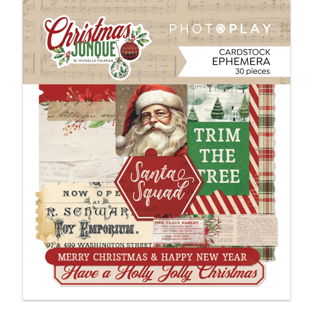 Photo Play - Christmas Junque Cardstock Ephemera 30/Pkg