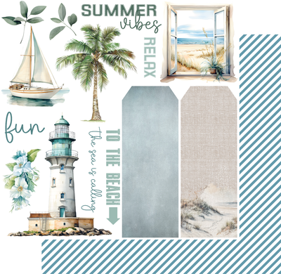 Uniquely Creative - Coastal Bliss Paper - To the Beach