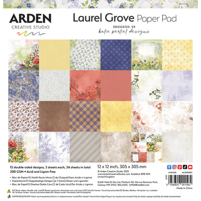 Arden Creative Studio - Laurel Grove 12in x 12in Paper Pad
