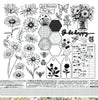 Bee Arty - Daisy Daze Cover - 12"x12" Scrapbooking Paper - Cut & Colour