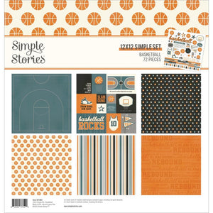 Simple Stories - 12x12 Simple Set - Basketball 72/Pkg