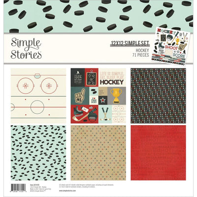 Simple Stories - 12x12 Simple Set - Hockey 71/Pkg