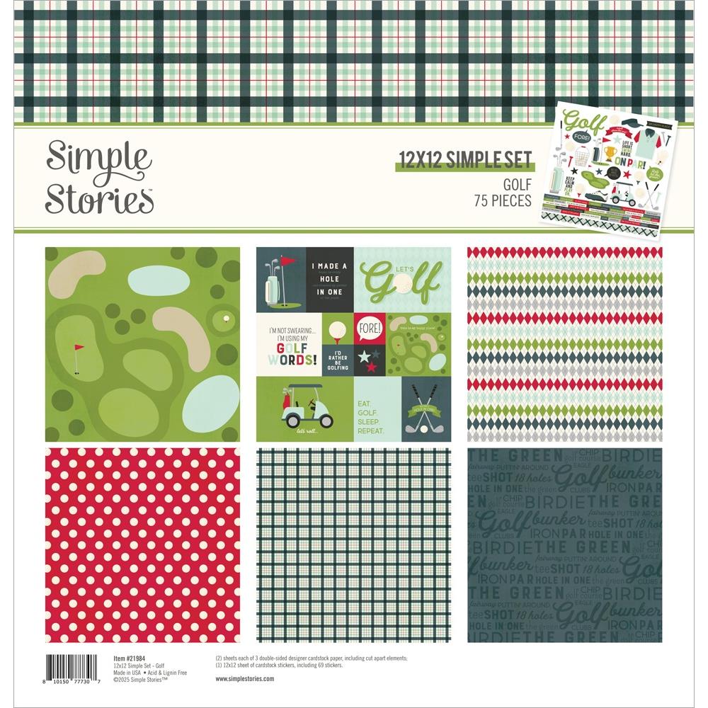 Simple Stories - 12x12 Simple Set - Golf 75/Pkg