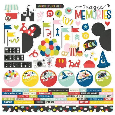 Simple Stories - Say Cheese Magic - 12x12 Cardstock Sticker Sheet