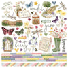 Simple Stories - Simple Vintage Meadow Flowers - 12x12 Cardstock Sticker Sheet