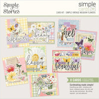 Simple Stories - Simple Cards Card Kit - Simple Vintage Meadow Flowers