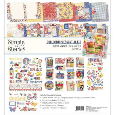Simple Stories - Simple Vintage Linen Market - Collector's Essential Kit