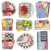 Simple Stories - Simple Vintage Linen Market - Chipboard Clusters 9/Pkg