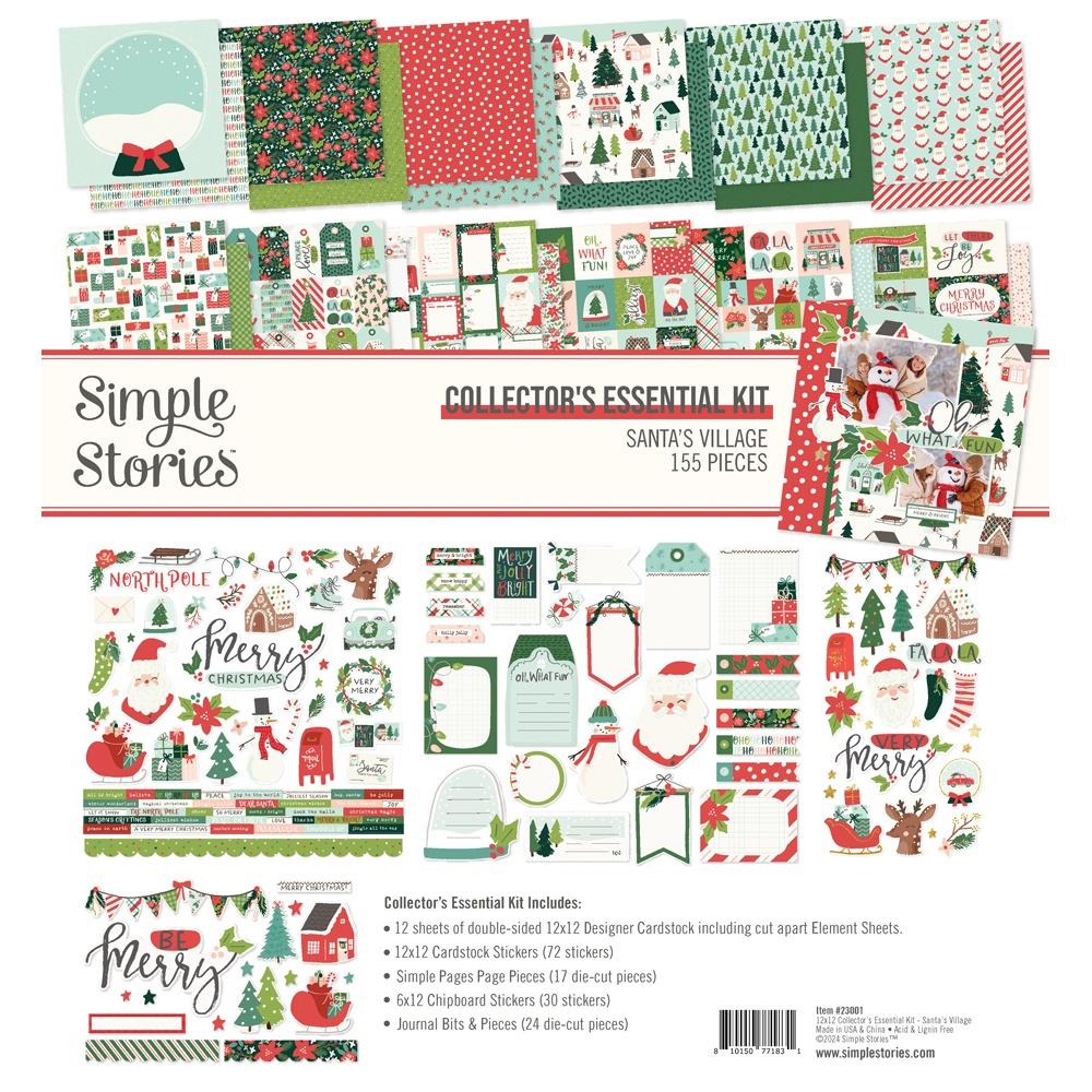 Simple Stories - Santa's Village Collector's Essential Kit 155pcs