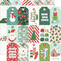 Simple Stories - Santa's Village Paper - Tag Elements