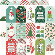 Simple Stories - Santa's Village Paper - Tag Elements