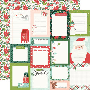 Simple Stories - Santa's Village Paper - Journal Elements