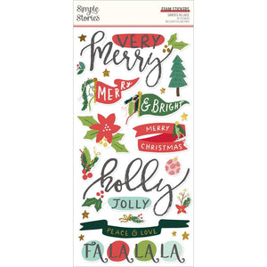 Simple Stories - Santa's Village Foam Stickers