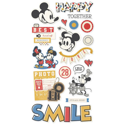 Simple Stories - Say Cheese Classic Mouse Chipboard Stickers 6x12