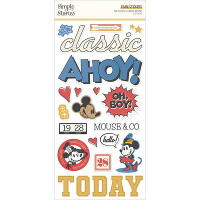 Simple Stories - Say Cheese Classic Mouse Foam Stickers 44/Pkg