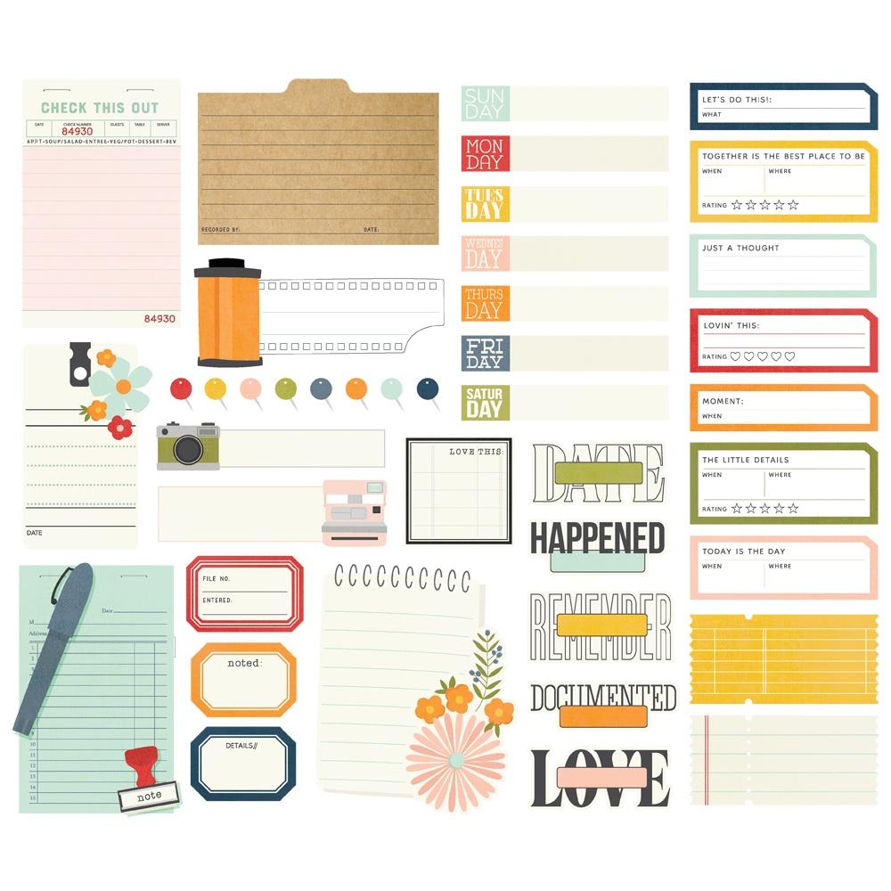 Simple Stories - For the Record Journal Bits 41/Pkg