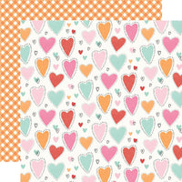 Simple Stories - Heartstrings Paper - Happy Heart Day