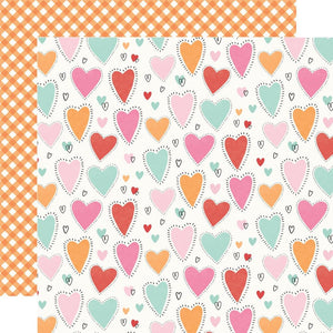 Simple Stories - Heartstrings Paper - Happy Heart Day