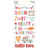 Simple Stories - Heartstrings Foam Stickers 46/Pkg