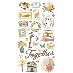 Simple Stories - Front Porch Chipboard Stickers 6x12"