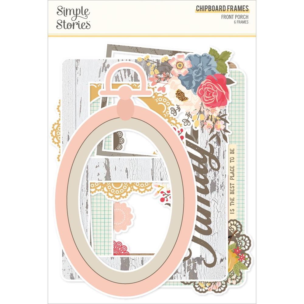 Simple Stories - Front Porch Chipboard Frames 6/Pkg