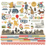 Simple Stories - Say Cheese Classic Pooh 12x12 Cardstock Sticker Sheet