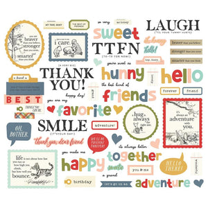 Simple Stories - Say Cheese Classic Pooh Sentiment Bits 55/Pkg