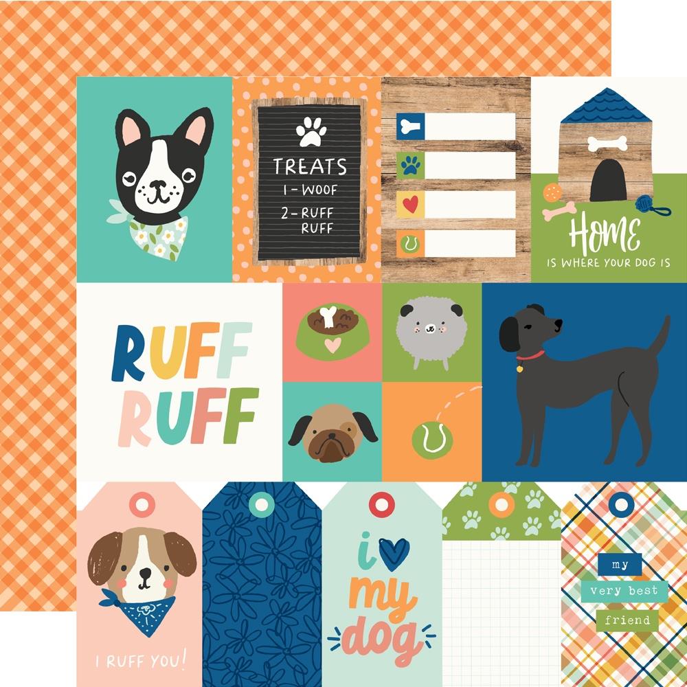 Simple Stories - Fur Baby Dog Paper - Elements 1