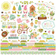 Simple Stories - Tea Garden Cardstock Sticker Sheet 12x12