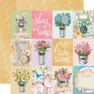 Simple Stories - Simple Vintage Flower Shoppe Paper - 3X4 Elements