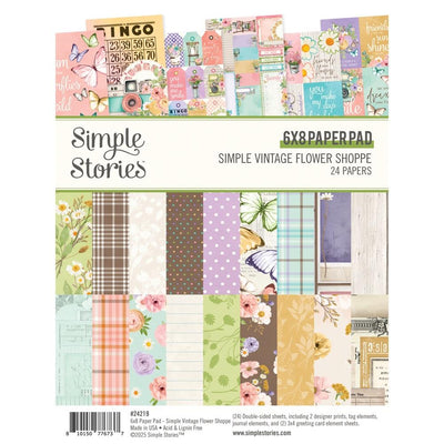 Simple Stories - Simple Vintage Flower Shoppe 6x8 Paper Pad