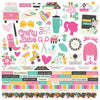 Simple Stories - Crafty Babe 12x12 Element Sticker Sheet