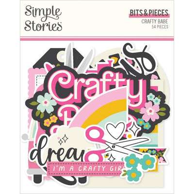 Simple Stories - Crafty Babe Bits & Pieces 54/Pkg