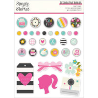 Simple Stories - Crafty Babe Decorative Brads