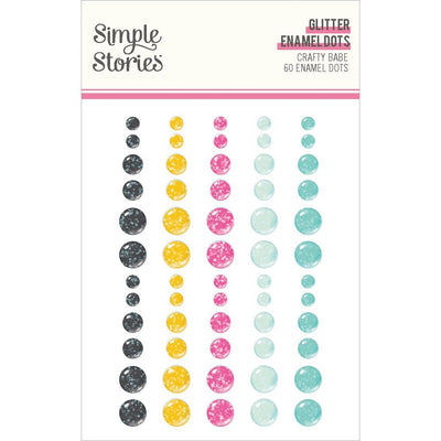 Simple Stories - Crafty Babe Enamel Dots 60/Pkg