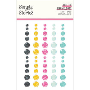 Simple Stories - Crafty Babe Enamel Dots 60/Pkg