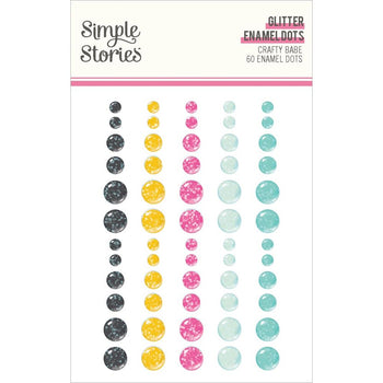 Simple Stories - Crafty Babe Enamel Dots 60/Pkg