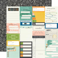 Simple Stories - Happy Travels Paper - Journal Elements