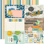 Simple Stories - Happy Travels Paper - 4X6 Elements