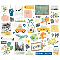 Simple Stories - Happy Travels Bits & Pieces 56/Pkg