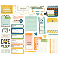 Simple Stories - Happy Travels Journal Bits 35/Pkg